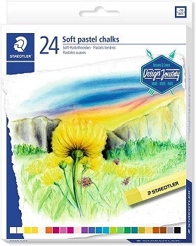 Soft pastels Chalks 24 colors full length Staedtler