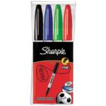 Sharpie Permanent Marker Fine Assorted Pack of 4 - S0810970