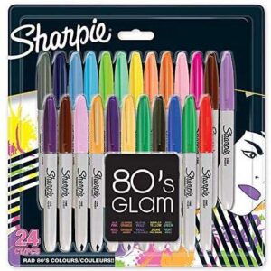 Sharpie Fine Permanent Marker Assorted Colours - Pack Of 24