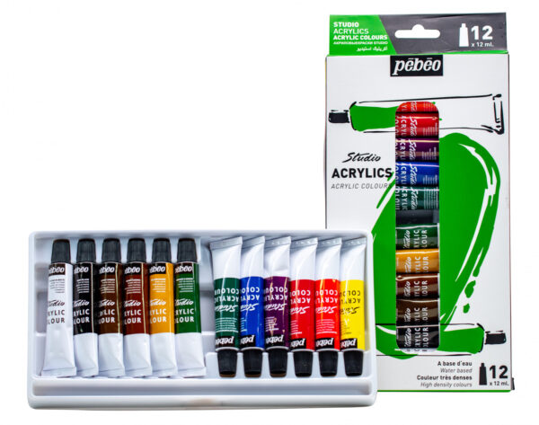 Studio Acrylic 12 Tubes 12Ml Set