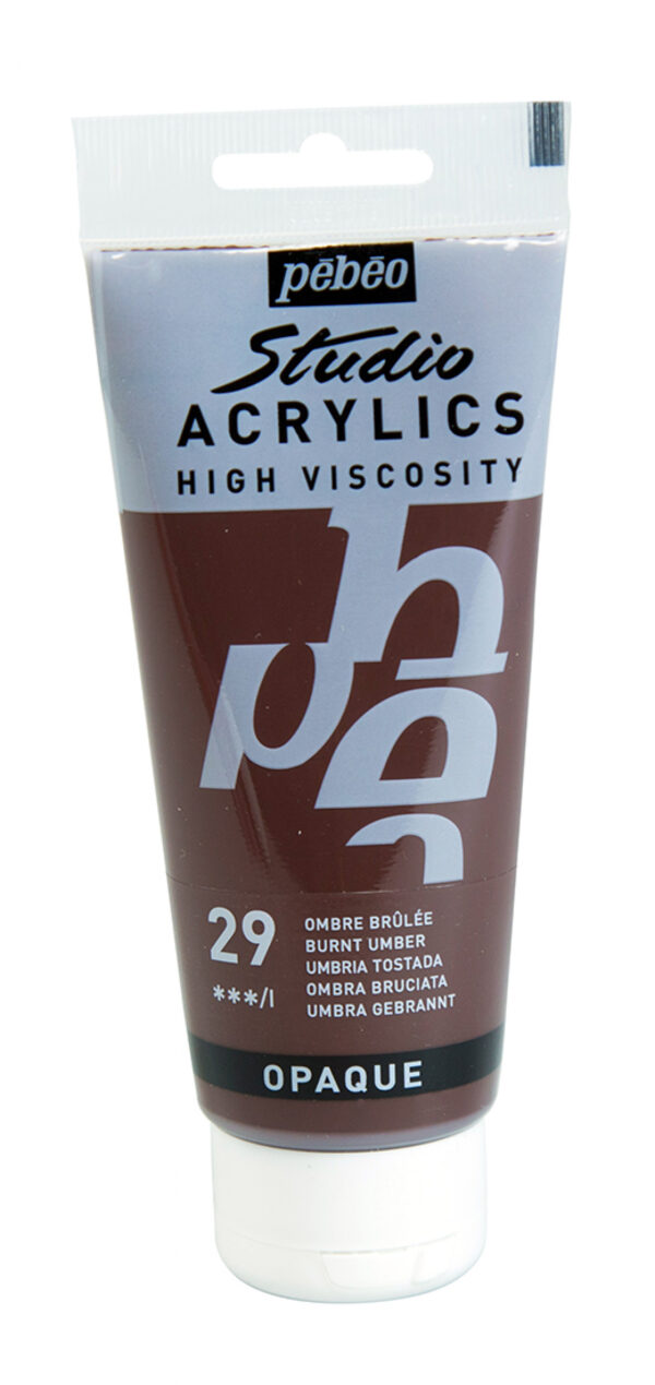 Studio Acrylics Fine Acrylic 100 Ml Burnt Umber