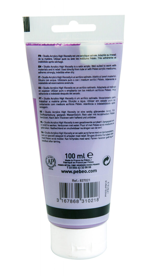 Studio Acrylics Fine Acrylic 100 Ml Oriental Violet
