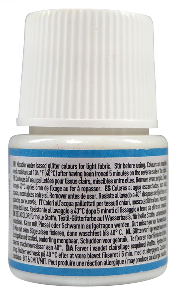 Setacolor Light Fabrics Glitter 45 Ml Diamond