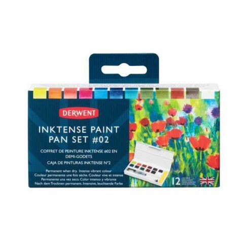 Derwent Inktense Paint Pan Set of 12