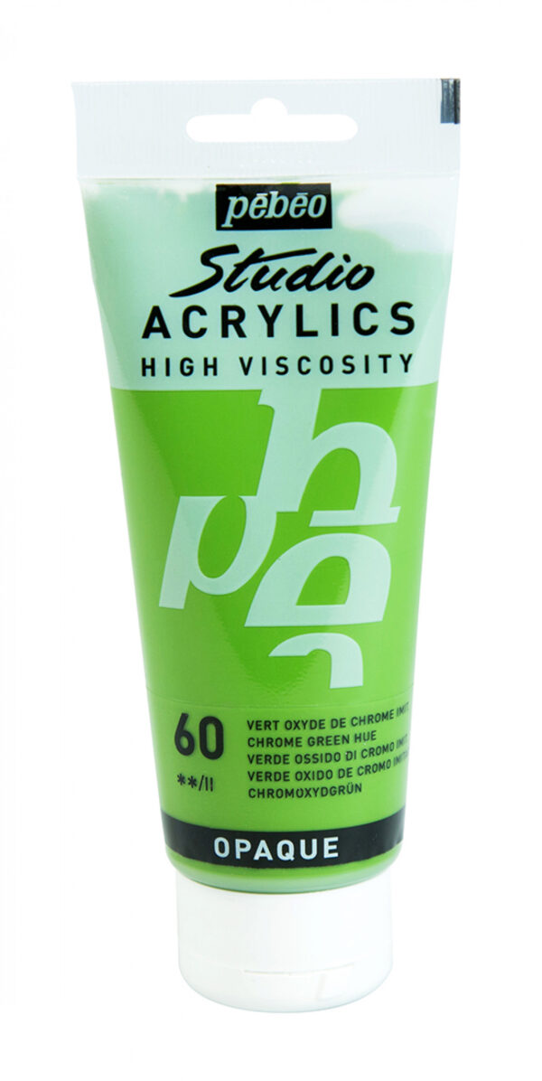 Studio Acrylics Fine Acrylic 100 Ml Chrome Green Hue