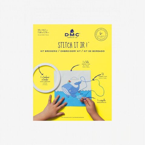 DMC Half Stitch Embroidery Kit - The Whale