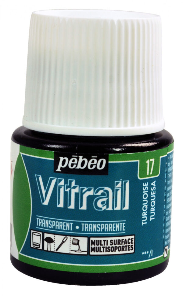 Vitrail Transparent 45 Ml Turquoise Blue