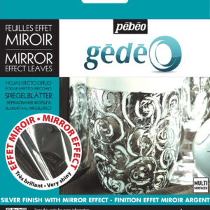 Gedeo Pack Of 12 Mirror Effect Metal Leaves Silver
