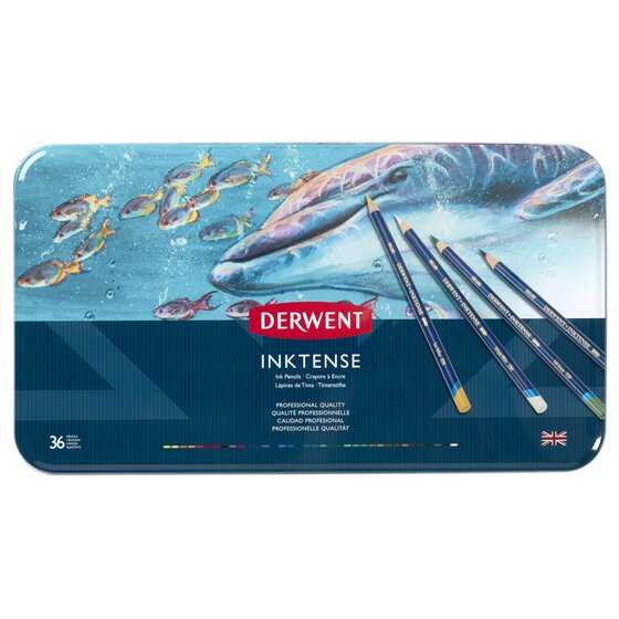 Derwent Inktense Pencil 36 pcs set in Tin