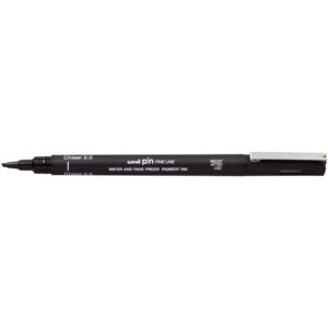 Uni pin fine line drawing pen black 2.0mm Chisel Tip -CS2