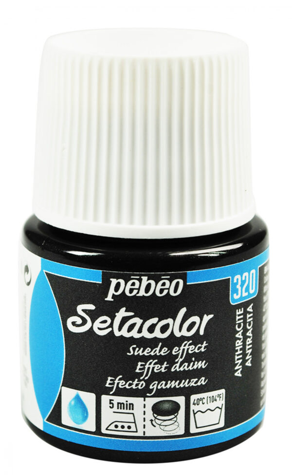 Setacolor Opaque Suede Effect 45 Ml Anthracite