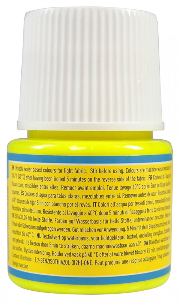 Setacolor Light Fabrics 45 Ml Fluorescent Yellow