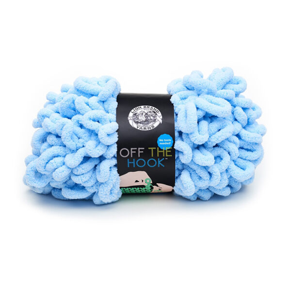 Lion Brand Off The Hook Yarn - Made in Blue (105)