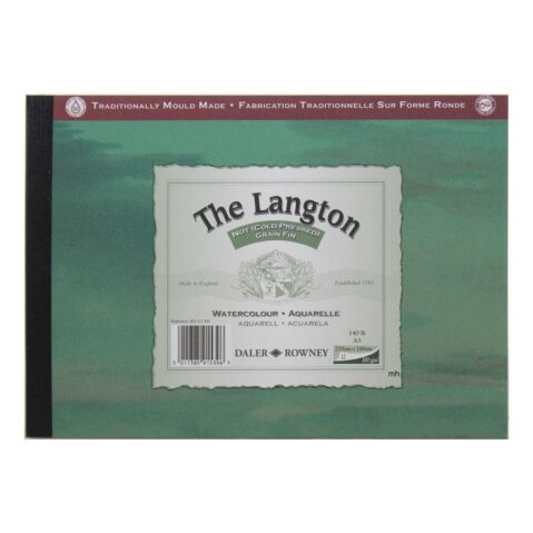 Langton Watercolour Pad A5 300Gsm Cold Pressed 12 Sheets