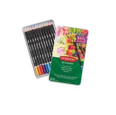 Academy Colouring Pencil Set of 12pcs Tin
