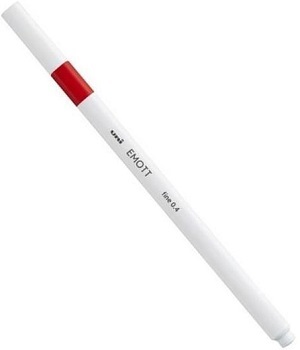 Uni Emott Sign Pen Fine 0.4 - Red
