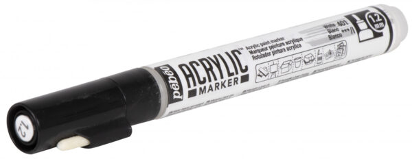 Acrylic Marker Fine 1,2 Mm Tip White