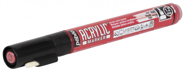 Acrylic Marker Fine 1,2 Mm Tip Red