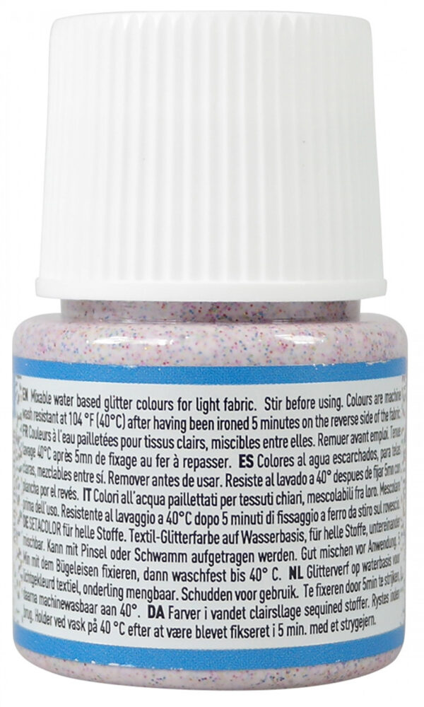 Setacolor Light Fabrics Glitter 45 Ml Multicoloured