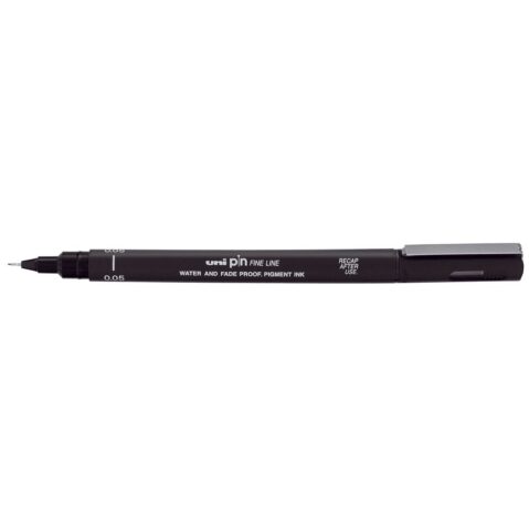 Uni pin fine line drawing pen black 08