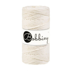 Bobbiny Premium Macrame String, Natural, 3 mm.