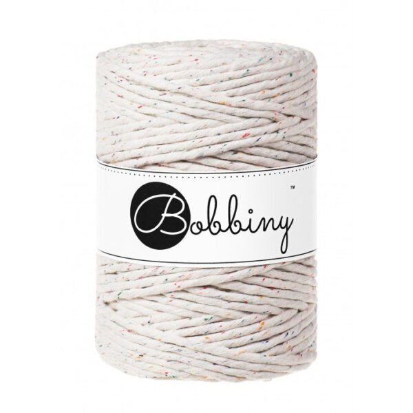 Bobbiny Premium Macrame String, Rainbow Dust, 5mm - xxl