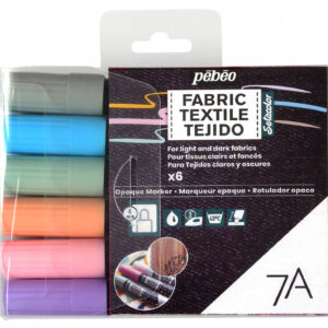 7A Opaque Marker 4 Mm Round Nib - Pack 6 Pastel Colours