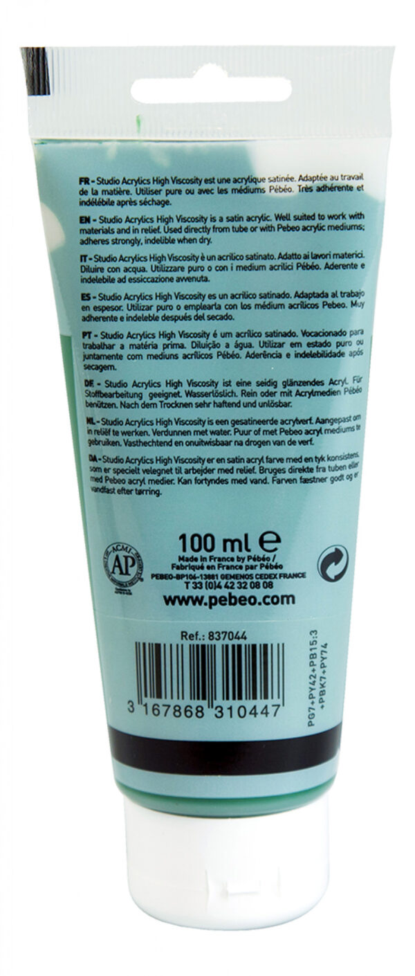 Studio Acrylics Fine Acrylic 100 Ml Hooker'S Green