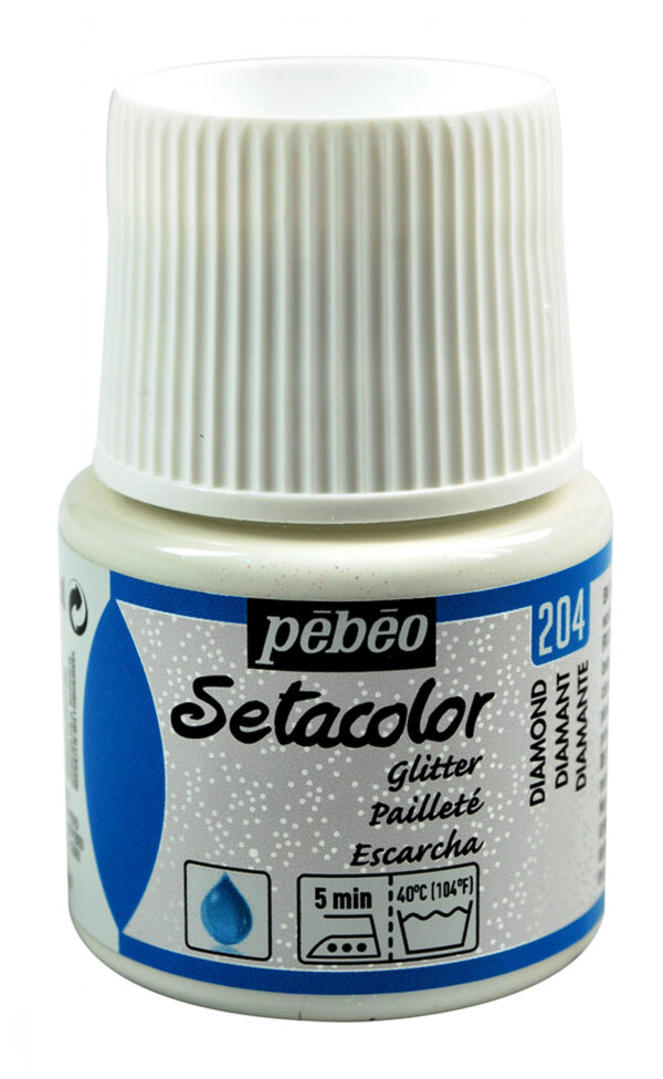 Setacolor Light Fabrics Glitter 45 Ml Diamond