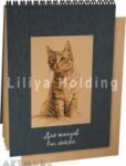 Notepad for sketches "Kitten" size 120*180mm 50sheets kraft paper