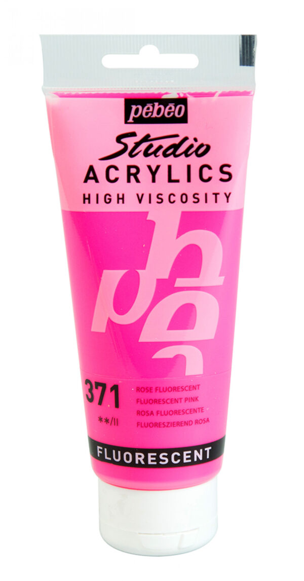 Studio Acrylics Fine Acrylic 100 Ml Fluorescent Pink