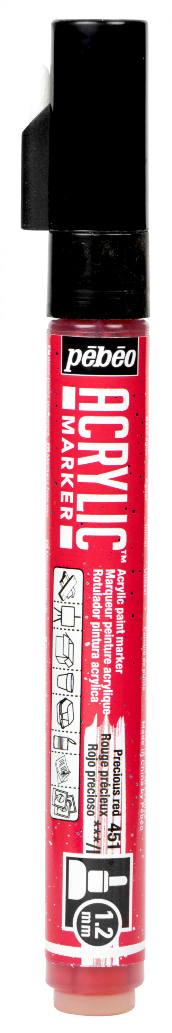 Acrylic Marker Fine 1,2 Mm Tip Precious Red