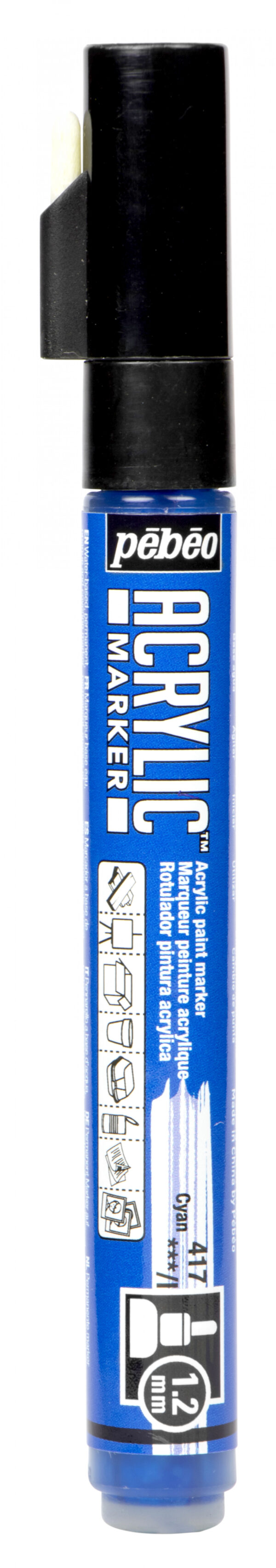 Acrylic Marker Fine 1,2 Mm Tip Cyan