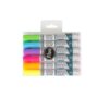 7A Light Fabric Marker 1 Mm Brush Nib - Pack 6 Fluo Colours