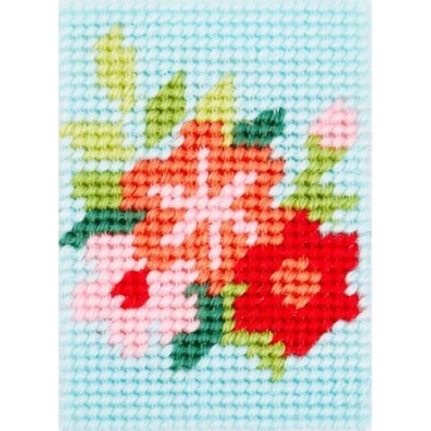 DMC Half Stitch Tapestry Kit - Texanes Flowers