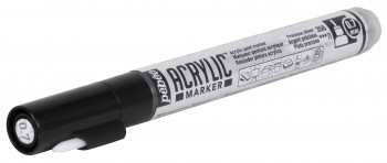 Acrylic Marker Extra Fine 0,7 Mm Tip Precious Silver