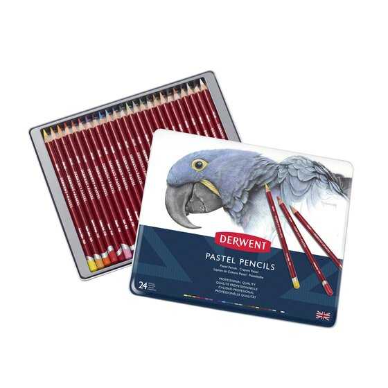 Derwent 24 Pastel pencils Tin