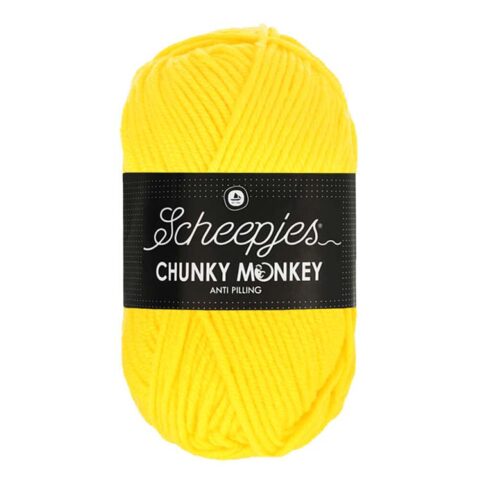 Scheepjes Chunky Monkey Anti Pilling Yarn - Yellow (2008)