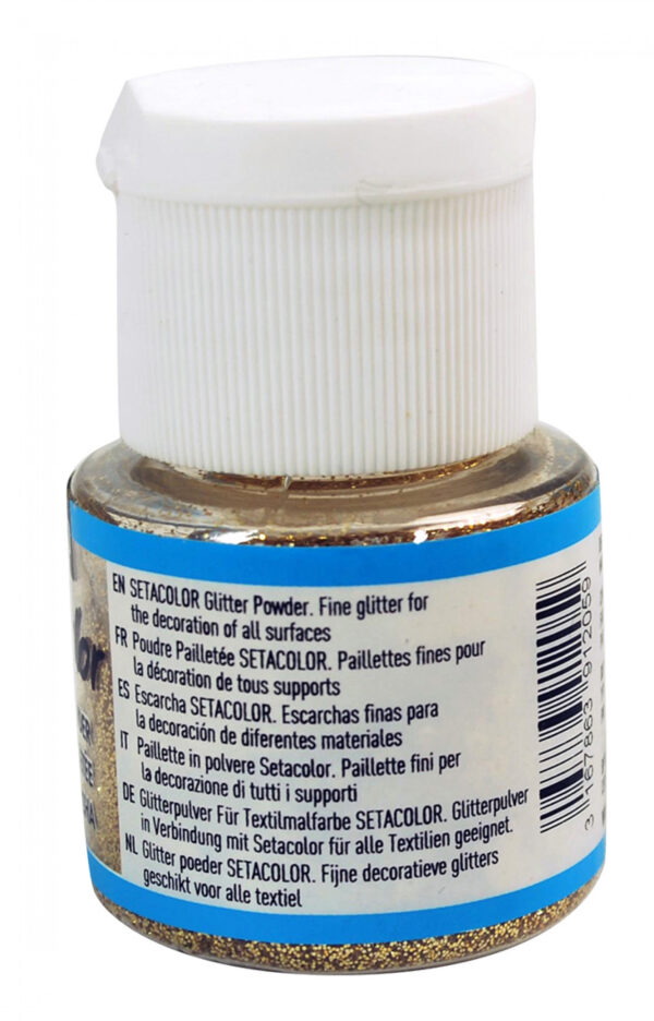 Setacolor Auxiliaries 10 G Glitter Powder Gold