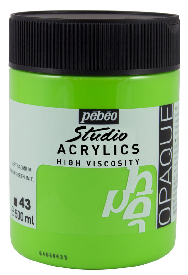 Studio Acrylics Fine Acrylic 500 Ml Cadmium Green Hue