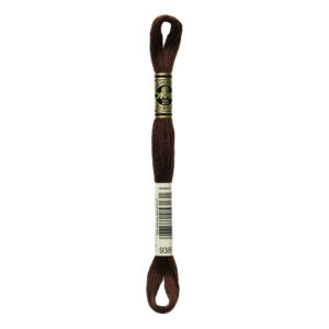 DMC Stranded Cotton Cross Stitch & Embroidery Thread  - Brown-938