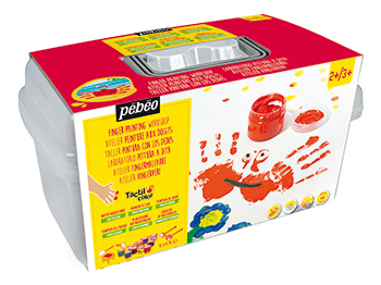 Tactilcolor Studio Case Finger Paint 10 Jars 40 Ml