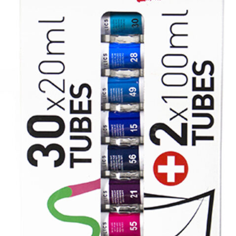Set Of 30 Assorted 20 Ml Tubes + 2 Assorted 100 Ml Tubes