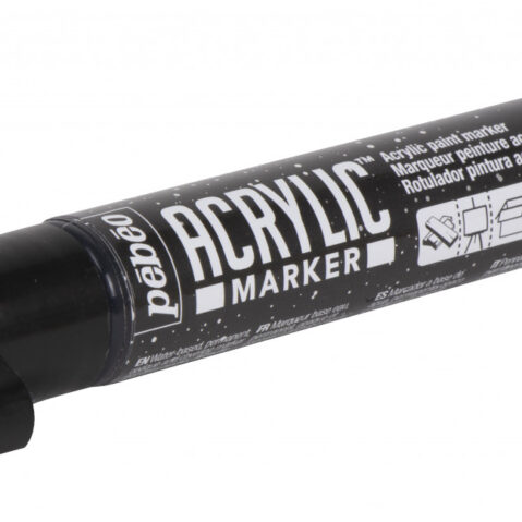 Acrylic Marker Chiesel Tip 4 Mm Precious Black