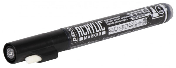 Acrylic Marker Chiesel Tip 4 Mm Precious Black