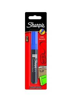 Sharpie W10 Permanent Marker Chisel Tip Blue