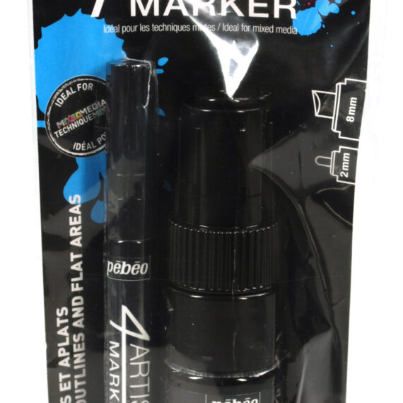 4Artist Marker Set Duo 2+8 Mm Black