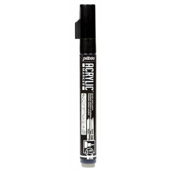 Acrylic Marker Extra Fine 0,7 Mm Tip Precious Black