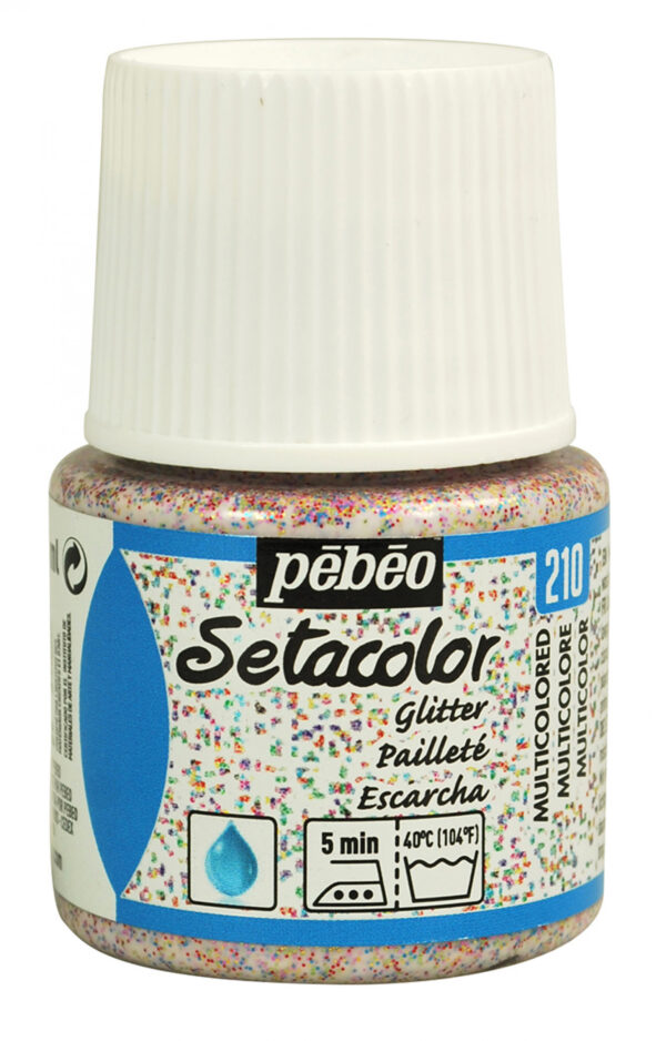Setacolor Light Fabrics Glitter 45 Ml Multicoloured