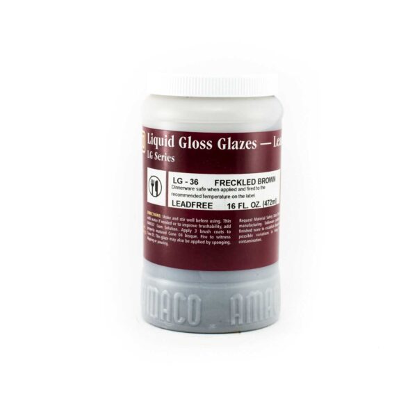 Amaco Glaze Lg-36 Pt Freckled Brown